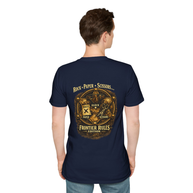 Glock Paper Scissor T-Shirt — Fun Glock Graphic Tee