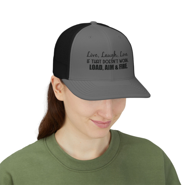 Live Laugh Love Snapback Trucker Cap