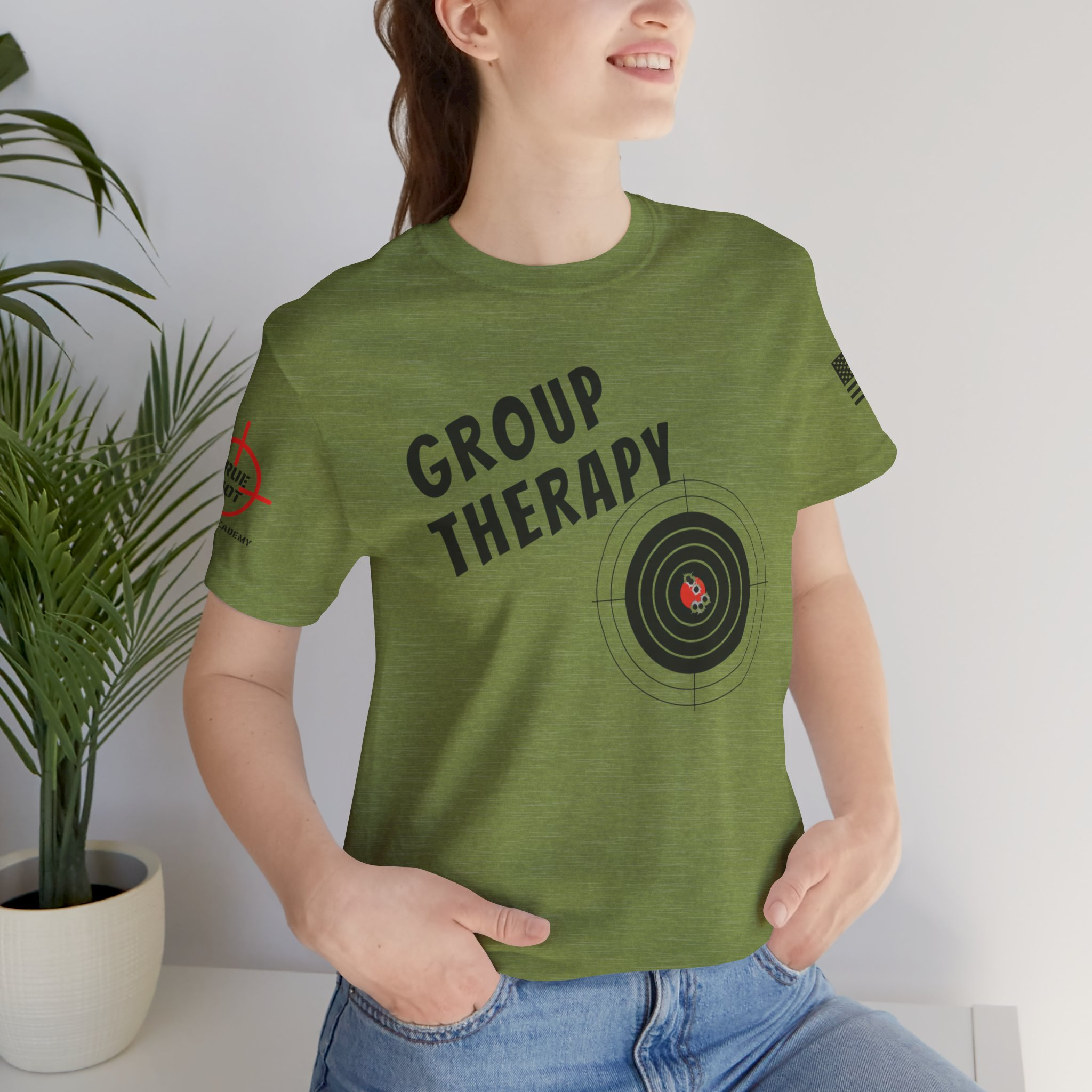 Group Therapy - Unisex Jersey Short Sleeve Tee - Image 4