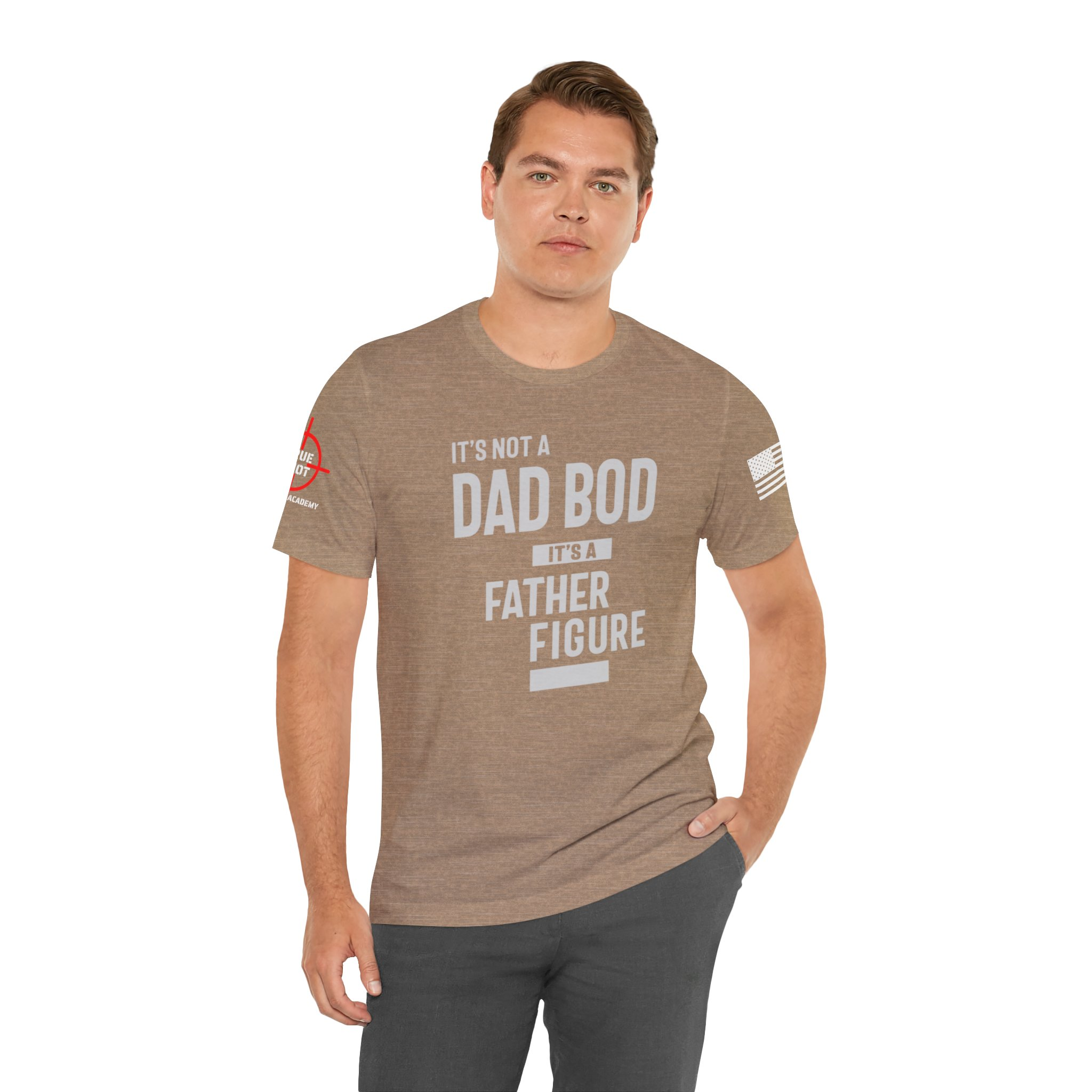Dad Bod (W) - Unisex Jersey Short Sleeve Tee - Image 3