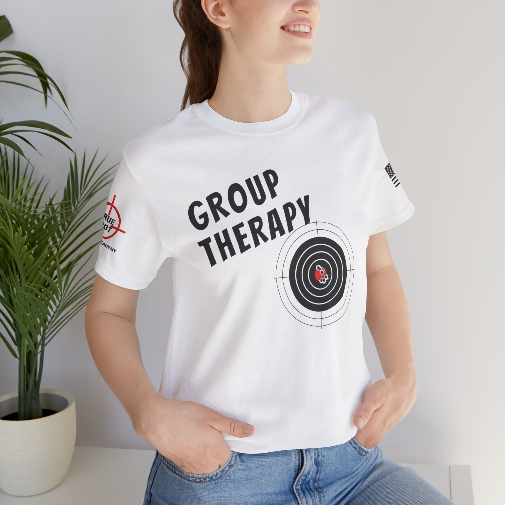 Group Therapy - Unisex Jersey Short Sleeve Tee - Image 2